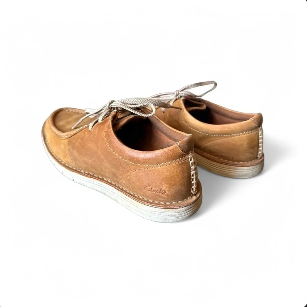 Clarks Forge Run Tan Suede Slip-On Shoes | Men’s 7.5